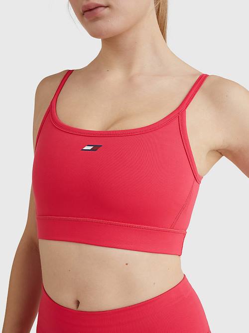 Tommy Hilfiger Sport Low Support Bra Fehérnemű Női Rózsaszín | TH703FSX