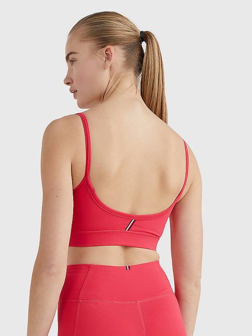 Tommy Hilfiger Sport Low Support Bra Fehérnemű Női Rózsaszín | TH703FSX