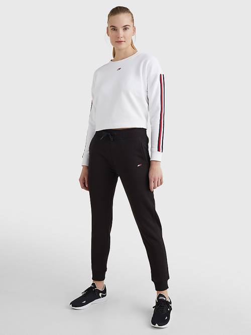 Tommy Hilfiger Sport Organic Pamut Joggers Nadrág Női Fekete | TH347UJP