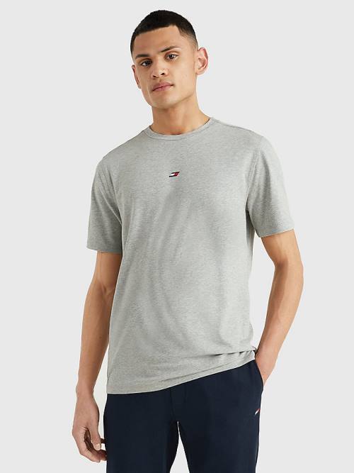 Tommy Hilfiger Sport Organic Pamut Motion Flag Póló Férfi Szürke | TH140GDL