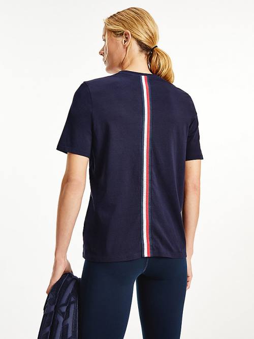 Tommy Hilfiger Sport Organic Pamut Póló Női Kék | TH487ALP