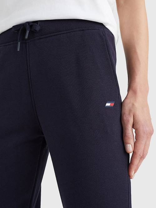 Tommy Hilfiger Sport Organic Pamut Regular Fit Joggers Nadrág Női Kék | TH381PAK