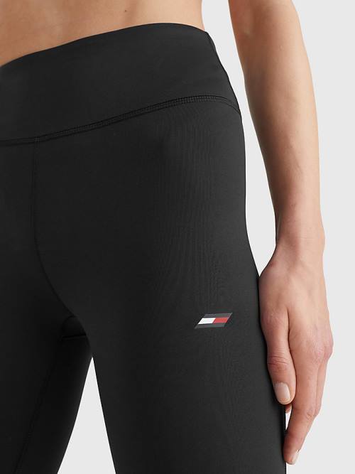 Tommy Hilfiger Sport Performance Full Length Leggings Női Fekete | TH012TUA