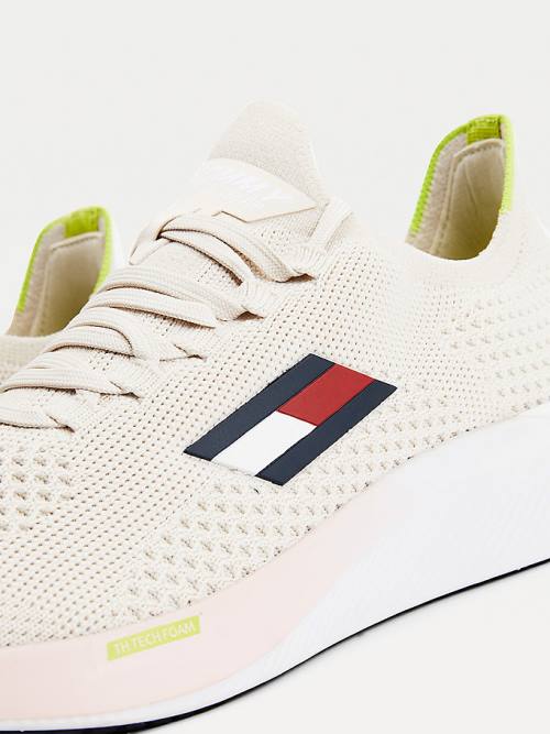 Tommy Hilfiger Sport Performance Knitted Elite Tornacipő Női Bézs | TH475CFP