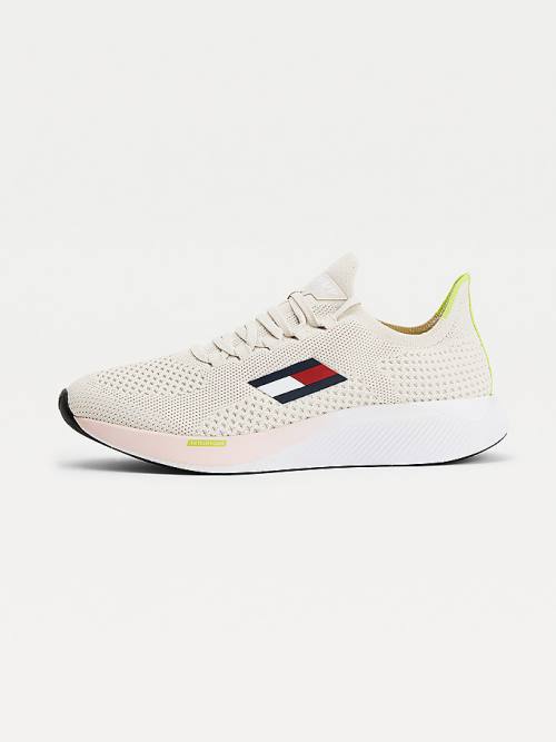 Tommy Hilfiger Sport Performance Knitted Elite Tornacipő Női Bézs | TH475CFP