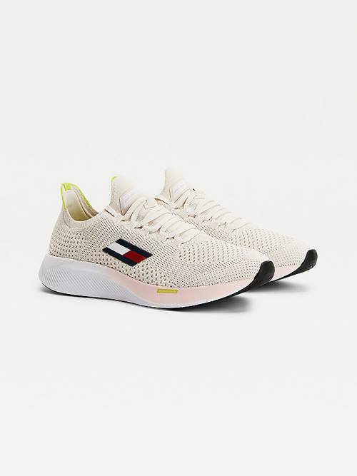 Tommy Hilfiger Sport Performance Knitted Elite Tornacipő Női Bézs | TH475CFP