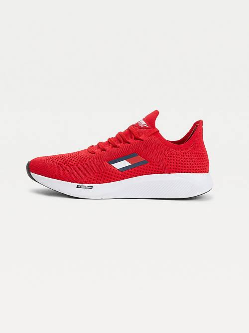 Tommy Hilfiger Sport Performance Knitted Tornacipő Férfi Piros | TH560QAN