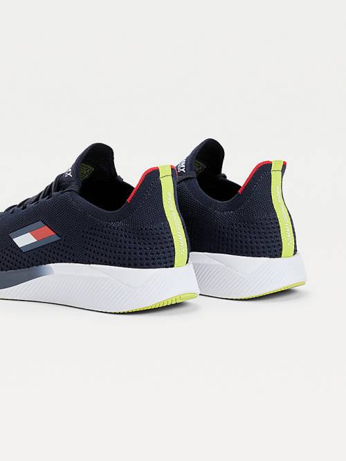 Tommy Hilfiger Sport Performance Knitted Tornacipő Férfi Kék | TH851TBS