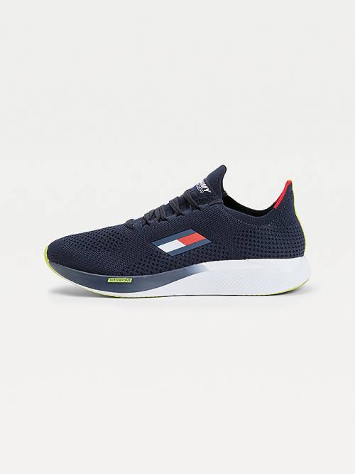 Tommy Hilfiger Sport Performance Knitted Tornacipő Férfi Kék | TH851TBS