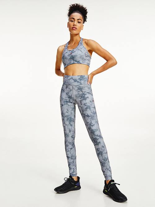 Tommy Hilfiger Sport Print Full Length Leggings Női Szürke | TH231NFB