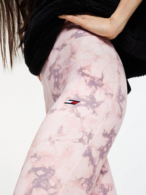 Tommy Hilfiger Sport Print Full Length Leggings Női Rózsaszín | TH397DSW