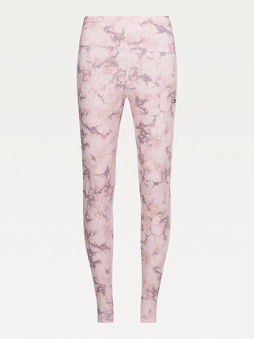 Tommy Hilfiger Sport Print Full Length Leggings Női Rózsaszín | TH397DSW