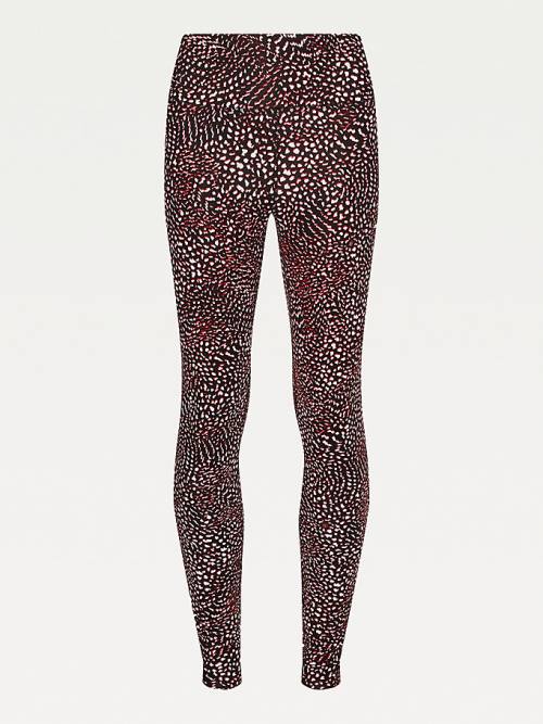 Tommy Hilfiger Sport Print Full Length Leggings Női Lila | TH532PMV