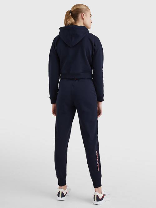 Tommy Hilfiger Sport Relaxed Fit Drawstring Joggers Nadrág Női Kék | TH293XMA