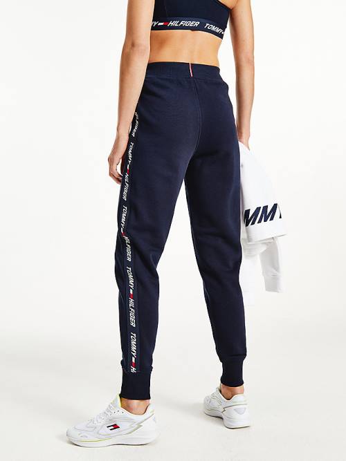 Tommy Hilfiger Sport Signature Tape Regular Fit Joggers Nadrág Női Kék | TH087CUO