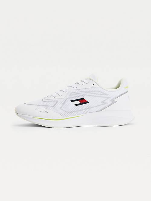 Tommy Hilfiger Sport Sleek Mixed Texture Tornacipő Női Fehér | TH701GLC