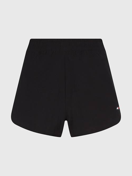 Tommy Hilfiger Sport Stretch Woven Rövidnadrág Női Fekete | TH398MAB