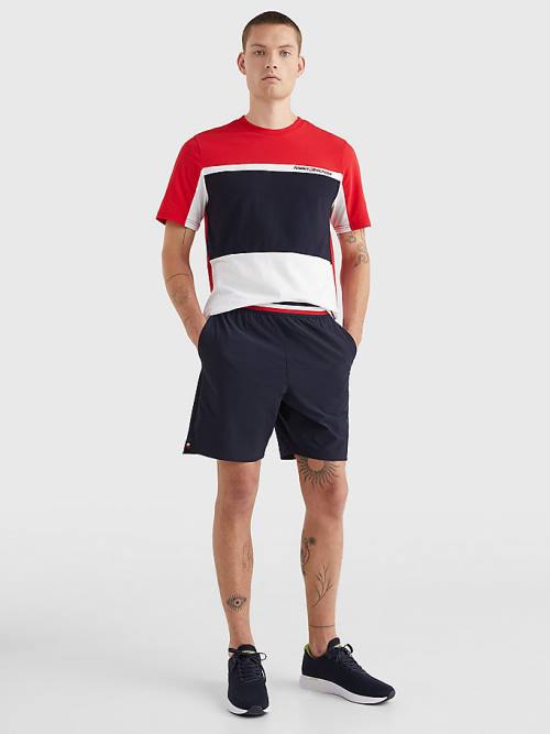 Tommy Hilfiger Sport TH Cool Colour-Blocked Póló Férfi Fehér | TH496AEG