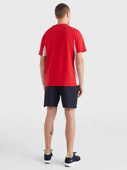 Tommy Hilfiger Sport TH Cool Colour-Blocked Póló Férfi Fehér | TH496AEG