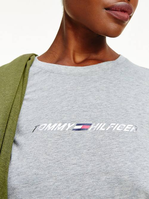 Tommy Hilfiger Sport TH Cool Crew Neck Póló Női Szürke | TH091HQZ