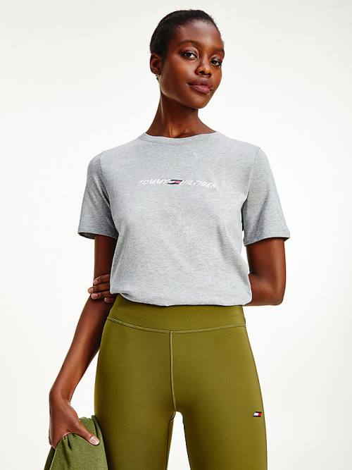 Tommy Hilfiger Sport TH Cool Crew Neck Póló Női Szürke | TH091HQZ