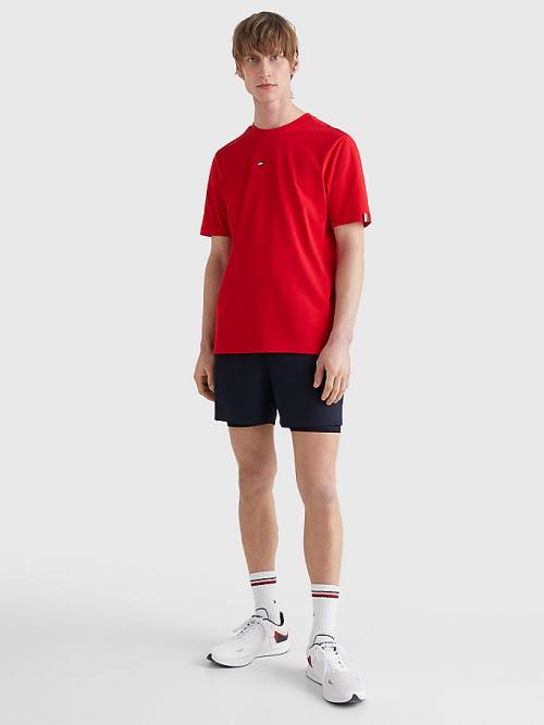 Tommy Hilfiger Sport TH Cool Essential Logo Póló Férfi Piros | TH825YSO