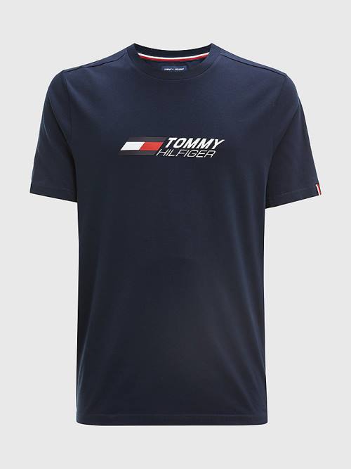 Tommy Hilfiger Sport TH Cool Essential Póló Férfi Kék | TH981CTG