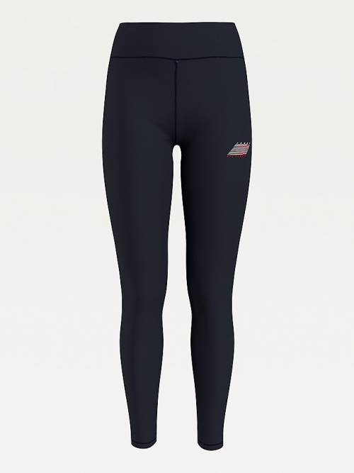 Tommy Hilfiger Sport TH Cool Flag Leggings Női Kék | TH318QOY