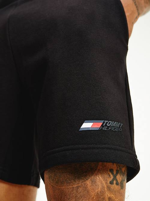 Tommy Hilfiger Sport TH Cool Flex Fleece Rövidnadrág Férfi Fekete | TH158XBW