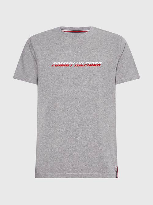 Tommy Hilfiger Sport TH Cool Graphic Póló Férfi Szürke | TH379LQX