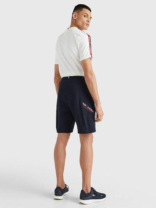 Tommy Hilfiger Sport TH Cool Organic Pamut Rövidnadrág Férfi Kék | TH206OPN