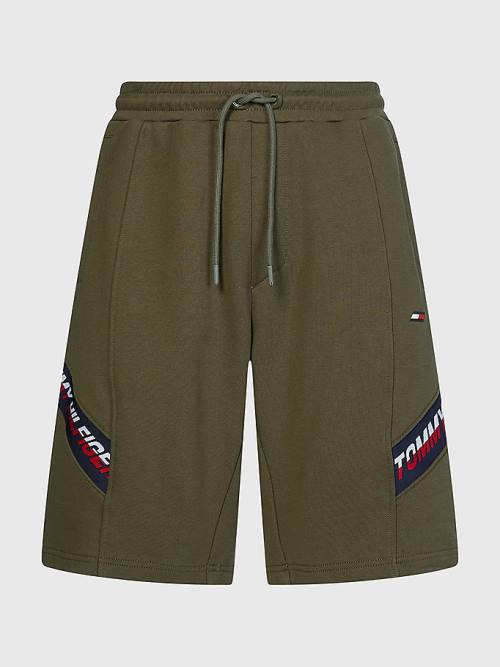 Tommy Hilfiger Sport TH Cool Organic Pamut Rövidnadrág Férfi Khaki | TH425XHP