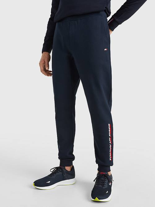 Tommy Hilfiger Sport TH Cool Organic Pamut Joggers Nadrág Férfi Kék | TH796QEC