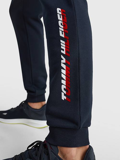 Tommy Hilfiger Sport TH Cool Organic Pamut Joggers Nadrág Férfi Kék | TH796QEC