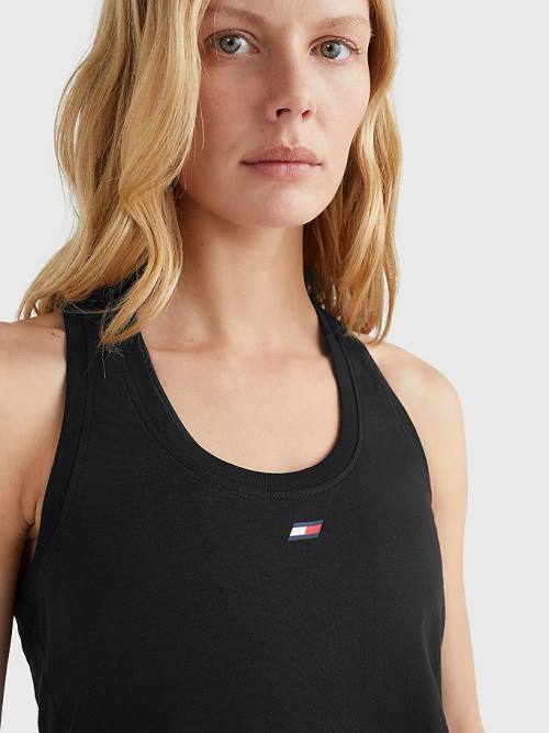 Tommy Hilfiger Sport TH Cool Racerback Tank Top Póló Női Fekete | TH268RVL