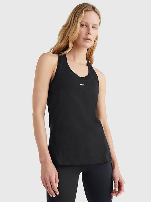 Tommy Hilfiger Sport TH Cool Racerback Tank Top Póló Női Fekete | TH268RVL