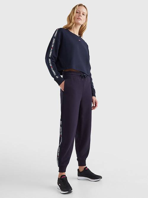 Tommy Hilfiger Sport TH Cool Relaxed Fit Joggers Nadrág Női Kék | TH540XUC