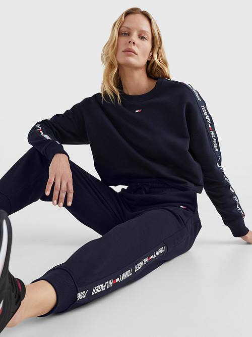 Tommy Hilfiger Sport TH Cool Relaxed Fit Joggers Nadrág Női Kék | TH540XUC