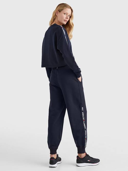 Tommy Hilfiger Sport TH Cool Relaxed Fit Joggers Nadrág Női Kék | TH540XUC