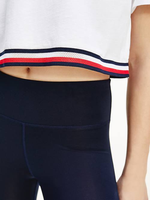 Tommy Hilfiger Sport TH Cool Relaxed Organic Pamut Póló Női Fehér | TH076MJB