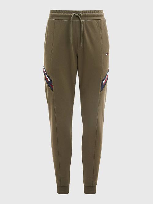 Tommy Hilfiger Sport TH Cool Tape Joggers Nadrág Férfi Khaki | TH627SEP