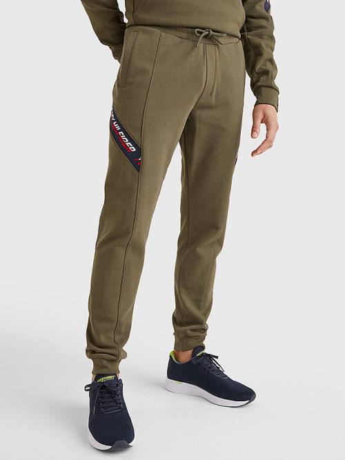 Tommy Hilfiger Sport TH Cool Tape Joggers Nadrág Férfi Khaki | TH627SEP