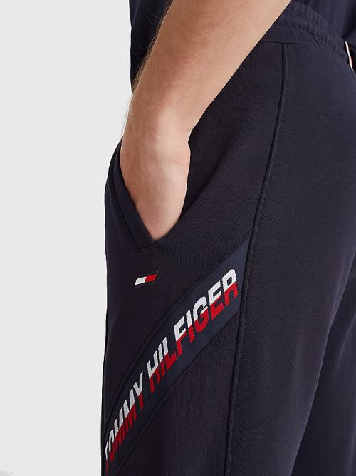 Tommy Hilfiger Sport TH Cool Tape Joggers Nadrág Férfi Kék | TH752XVW