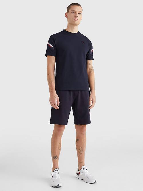 Tommy Hilfiger Sport TH Cool Tape Póló Férfi Kék | TH234UGH