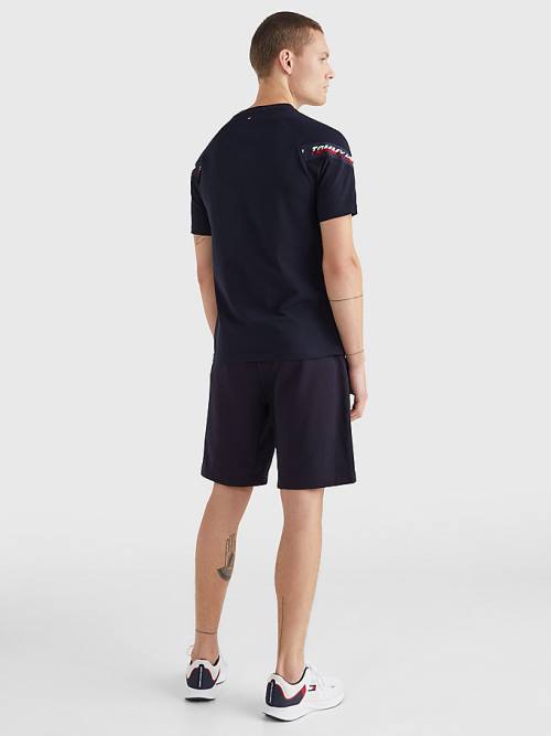 Tommy Hilfiger Sport TH Cool Tape Póló Férfi Kék | TH234UGH