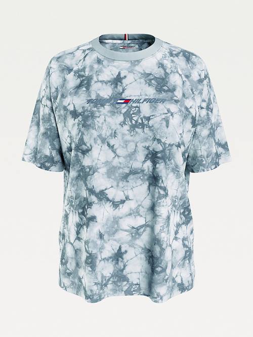 Tommy Hilfiger Sport TH Cool Tie-Dye Póló Női Szürke | TH235SOX