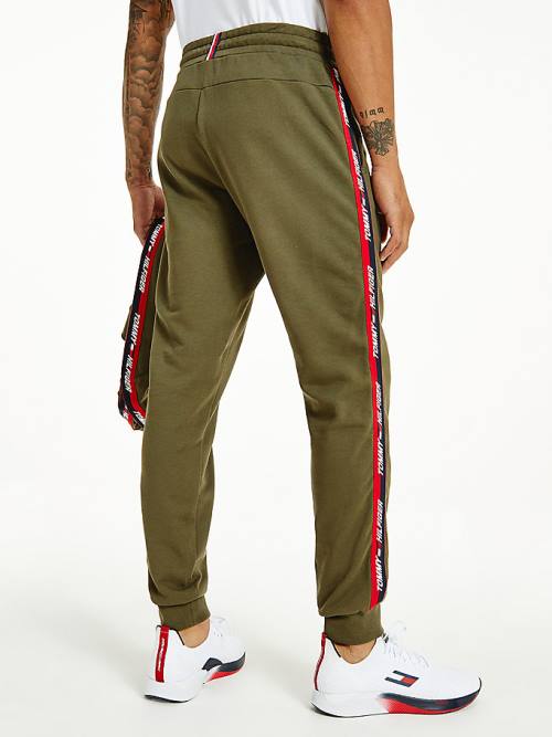 Tommy Hilfiger Sport Tape Joggers Nadrág Férfi Khaki | TH106TXI