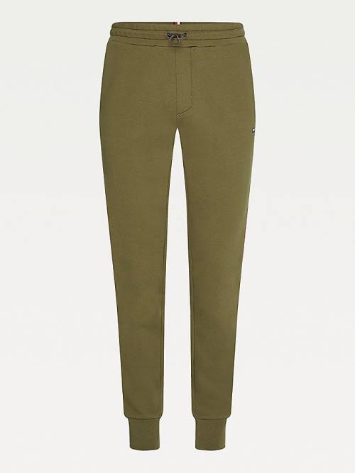 Tommy Hilfiger Sport Tape Joggers Nadrág Férfi Khaki | TH106TXI