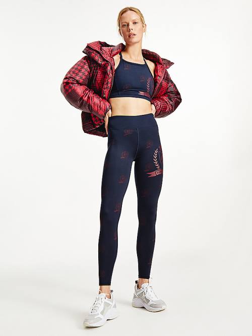 Tommy Hilfiger Sport Tommy Icons Full Length Leggings Női Kék | TH613XNY