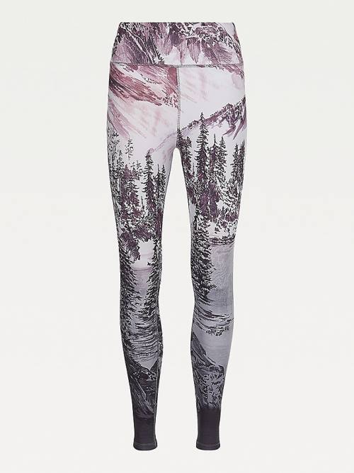 Tommy Hilfiger Sport Tommy Icons TH Cool Leggings Női Piros | TH208PHF